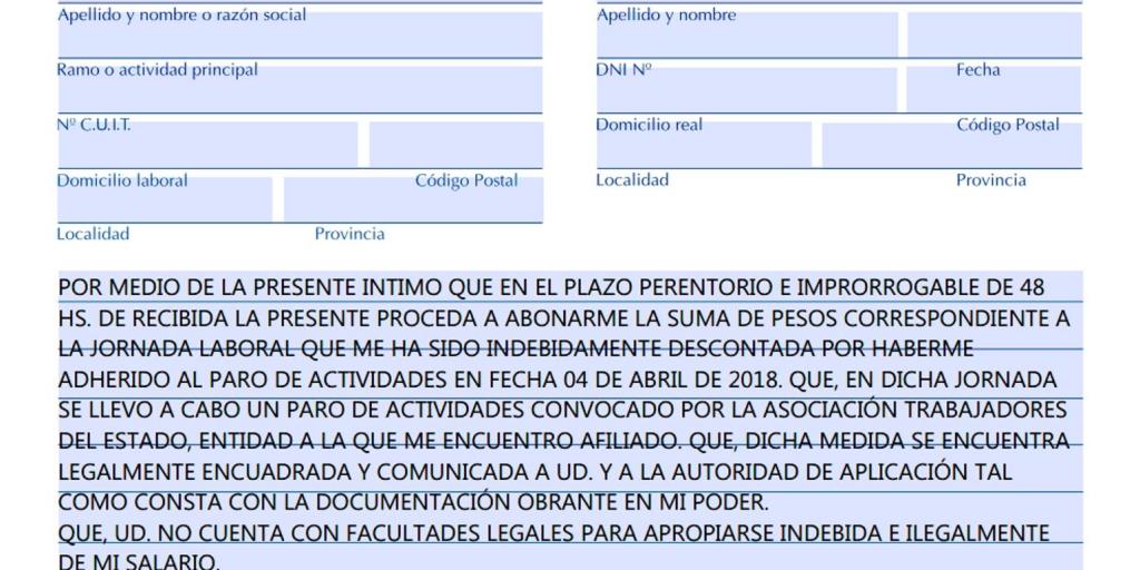 ATE Rosario - Asociación de Trabajadores del Estado Rosario - Reclamos por  los descuentos por días de paro